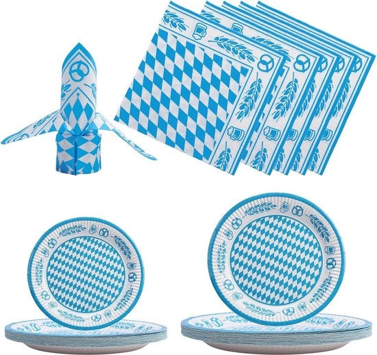 Set di bicchieri Oktoberfest - Porcellana di alta qualità con design birra pullman
