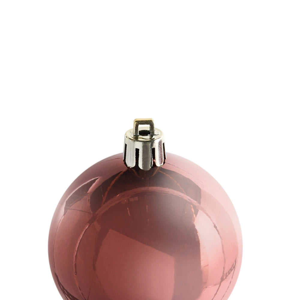 Set di 60 palline di Natale in plastica Decorazioni natalizie da appendere Albero di Natale Stile moderno Marrone