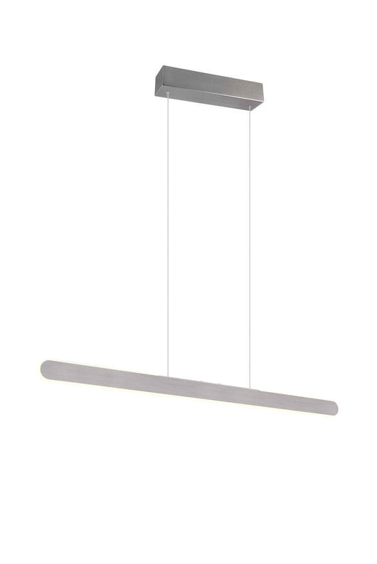 Lampada a sospensione LED a bi-emissione, metallo, alluminio, L 100 cm, Helios