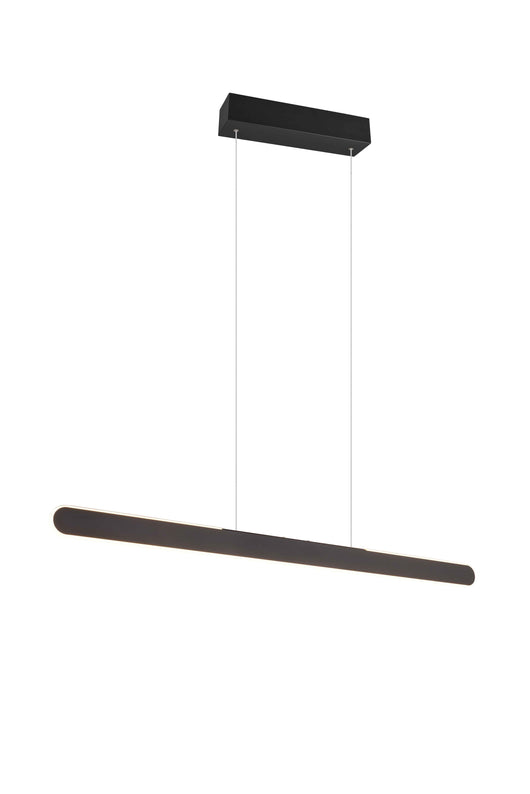 Lampada a sospensione LED a bi-emissione, metallo, nero, L 100 cm, Helios