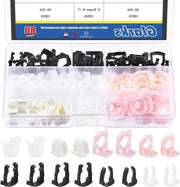 80 pezzi di clip di fissaggio per linea di carburante, kit di accessorio con 3 clip per 1/2 pollice e 5 clip per 7/16 pollice, 8 misure, clip di fissaggio per linea di carburante in nylon, kit di sostituzione per auto, compatibile con Ford e GM.