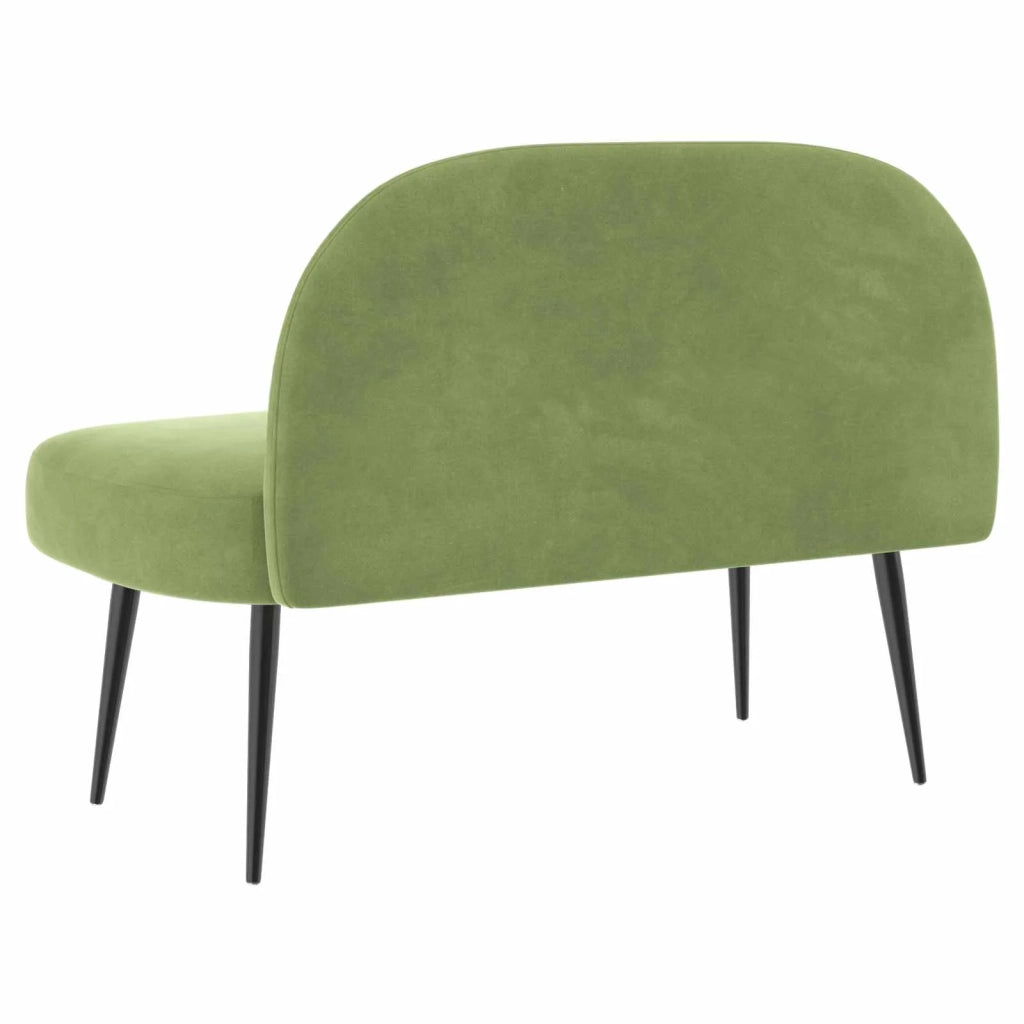 Panchina imbottita con schienale Verde chiaro 110 x 60 x 76 cm