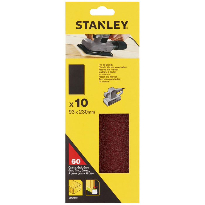 piranha/stanley x31060 10 fogli 93x230 gr.60 cod:ferx.34337