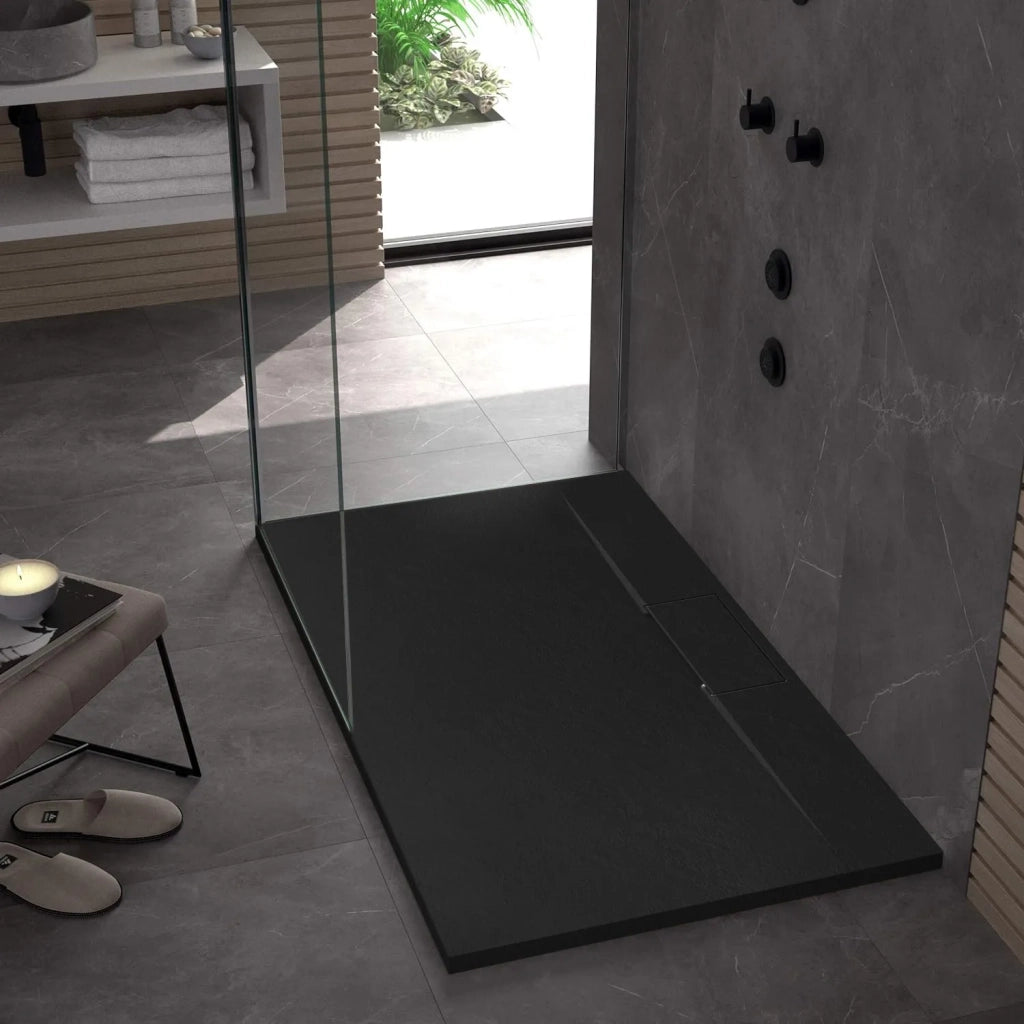 Piatto Doccia Bazalt Long Black 90x120