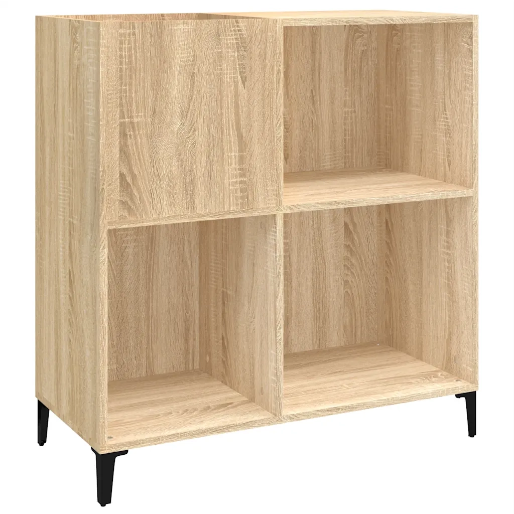 Mobile Porta Dischi Rovere Sonoma 84,5x38x89 Legno Multistratocod mxl 80348