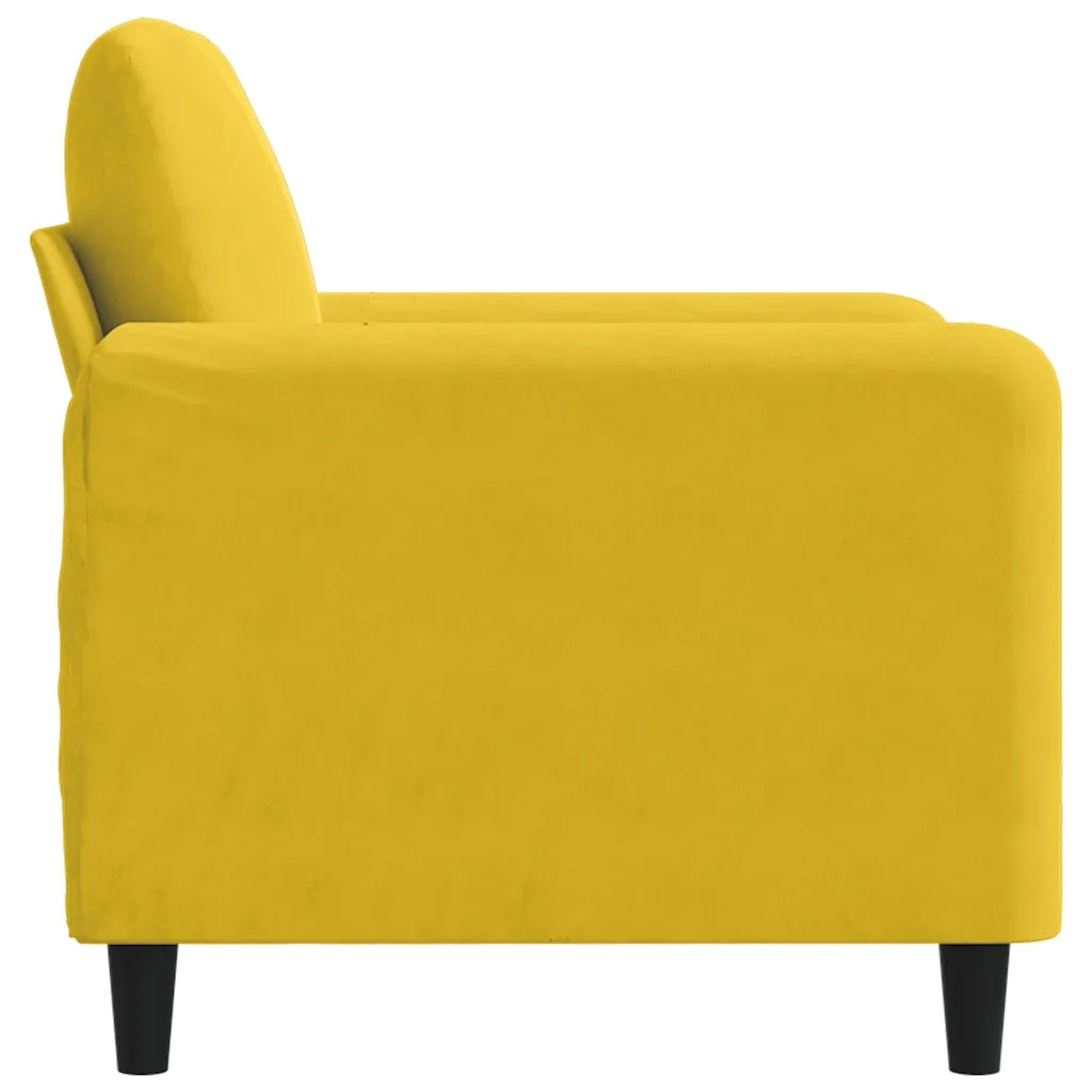 Poltrona Giallo 60 cm Velluto 359428