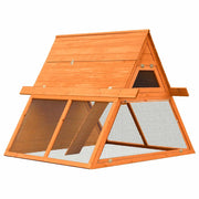 Conigliera in Legno Massello di Pino e Abete 152x128x108 cm