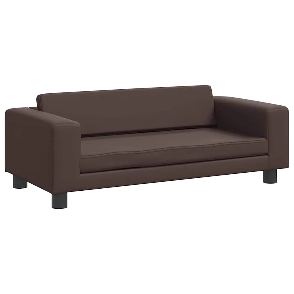 Cuccia per cani comodo divano con estensione 100 x 50 x 30 cm similpelle marrone 02_0043066