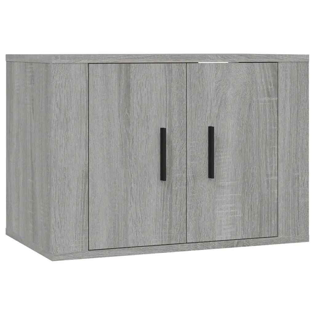 Set Mobili Porta TV 3 pz Grigio Sonoma in Legno Multistrato 3188388