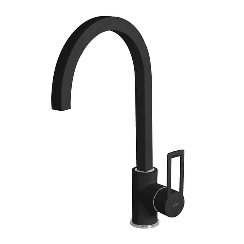 Rubinetto Miscelatore Cucina Elleci Bridge Keratek Plus Black Nero Assoluto MKKBRI86