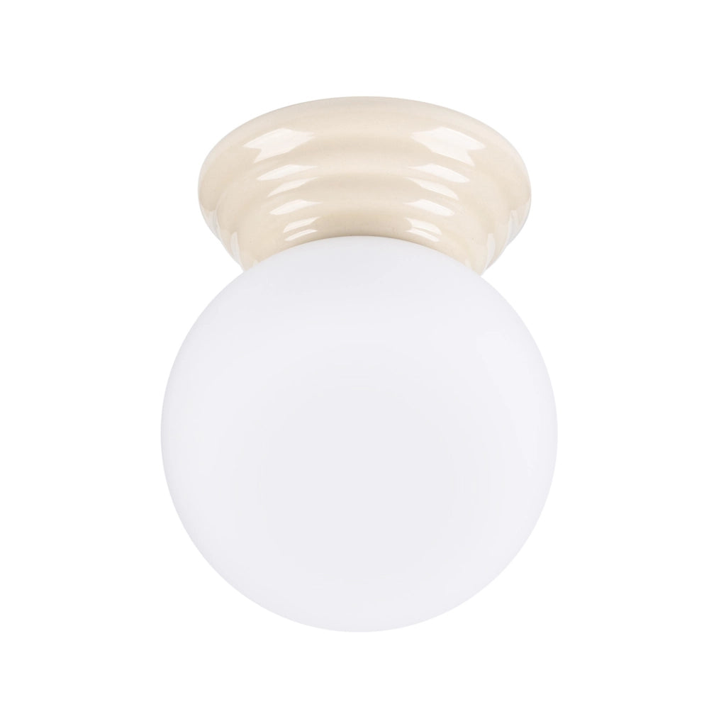 Plafoniera bagno ALBANO Pure Lume beige vetro opale G9