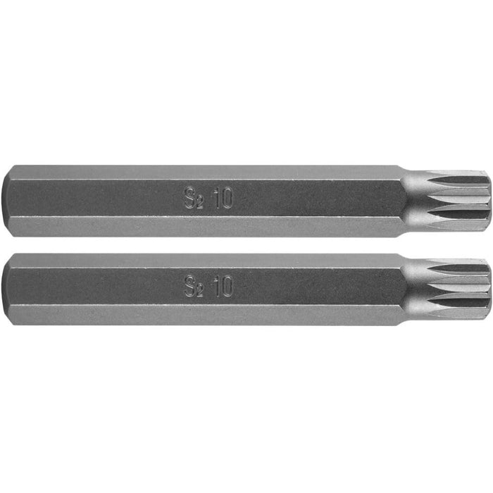 Topex 10-908 inserto spline m10 0 x 75 mm, acciaio s2 x 2 pz