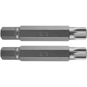 Topex 10-910 inserto spline m12 2 x 75 mm, acciaio s2 x 2 pz