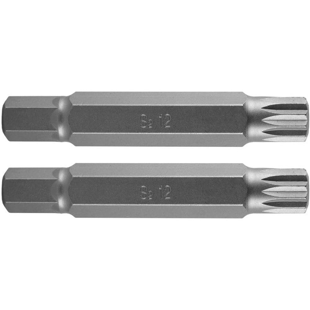 Topex 10-910 inserto spline m12 2 x 75 mm, acciaio s2 x 2 pz