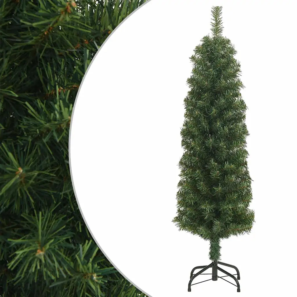 Albero di Natale Artificiale Sottile Supporto Verde 150 cm PVC cod mxl 19100