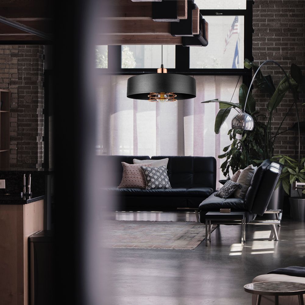 Lampada APP1246-1CP Black/rose Gold