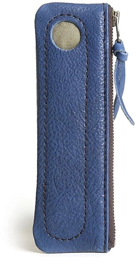Cassetto per pennarelli in pelle con design vintage - pelle di cuoio - contenitore per ufficio - materiale premium - design unico