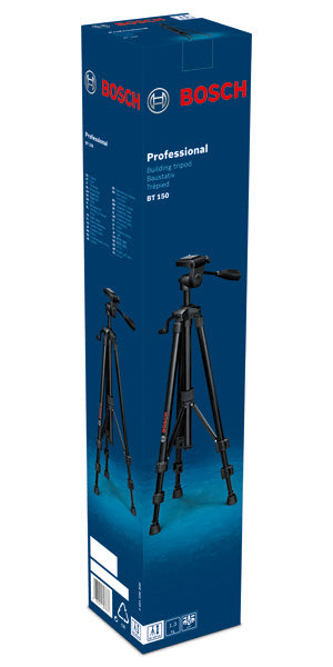 Bosch BT 150 Tripod (0601096B00) Treppiede Professionale in Alluminio 55–157 cm