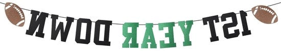 Bandiera di Benvenuto per il Primo Anno di Calcio per Ragazzi - Decorazioni per Festa di Compleanno con Tema di Rugby - Bandiera di Benvenuto per il Primo Anno - Articoli per Festa di Calcio per Bambini