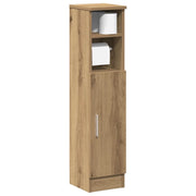 Mobile da Bagno con Portarotolo Rovere Artigianale 20,5x22x90cm 858505