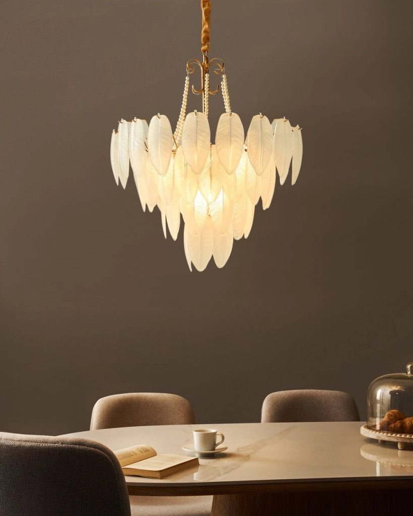 Lampadario in metallo vetro e ottone 60 cm Cristalli Stile Glamour