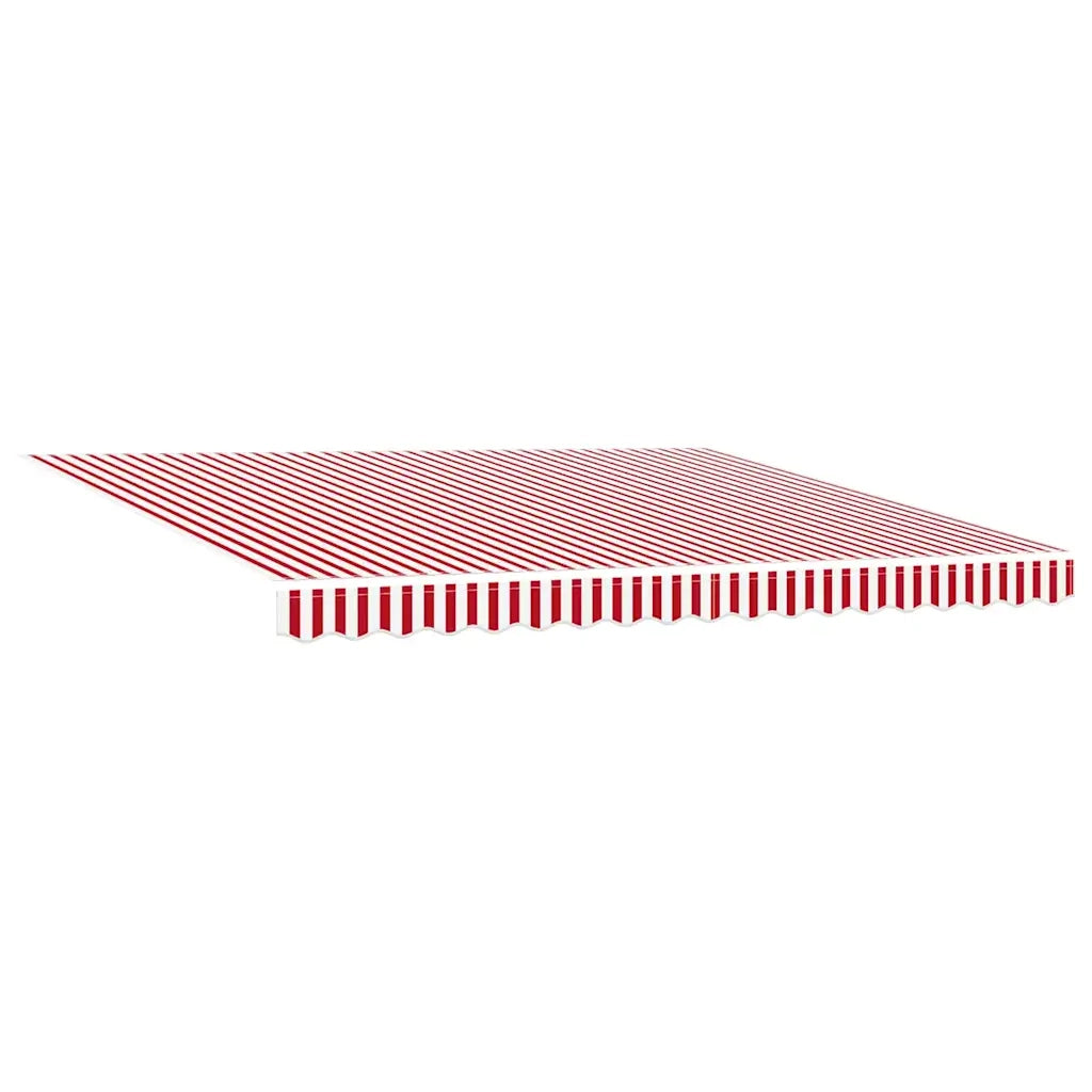 Tenda Retrattile Rosso e Bianco 400 × 300 cm 3330543