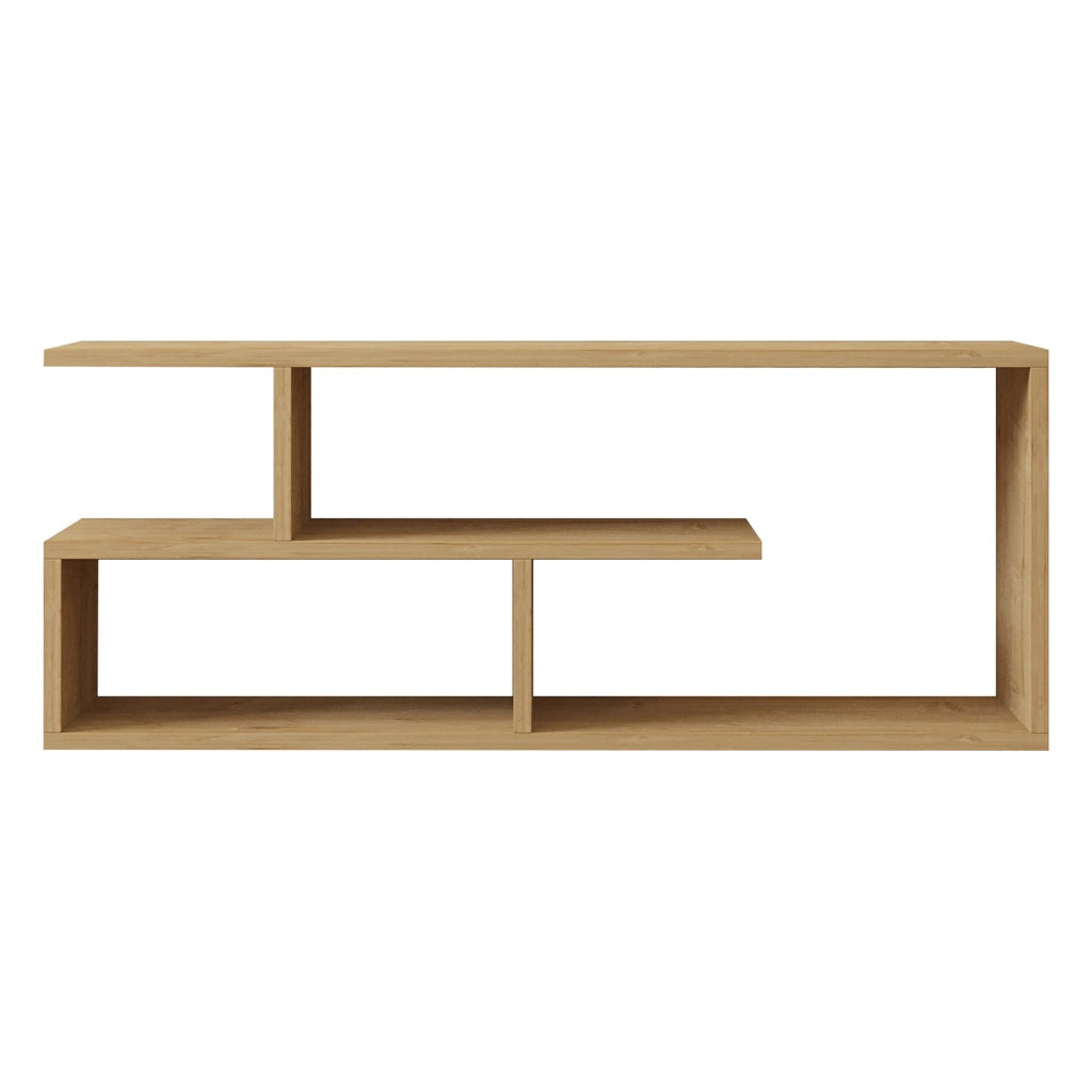 Foglizzo, Mobile Porta tv 2 Ripiani, 100x30x40h cm Marrone Rovere