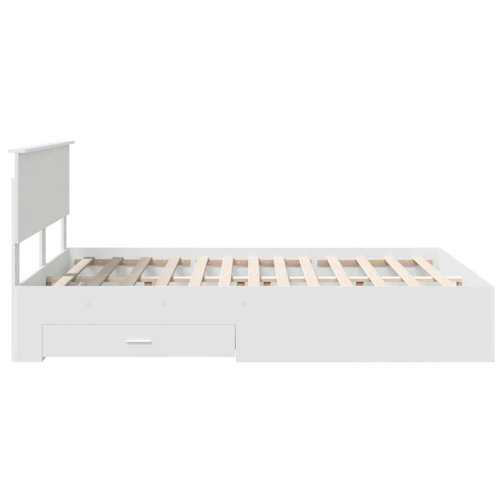 Struttura del letto Bianco 140 x 190 cm Legno multistrato 3408254