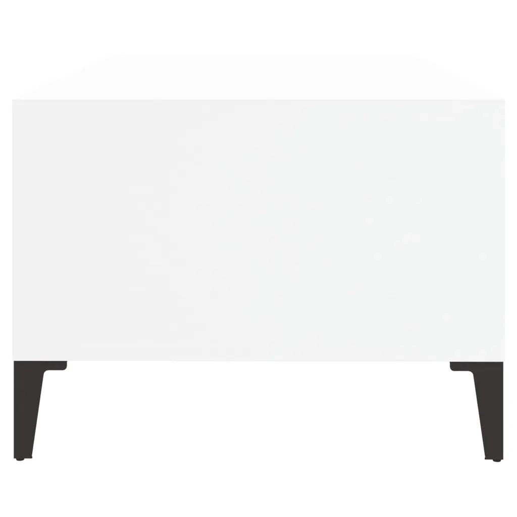 Tavolino da salotto | Tavolino da caff¨¨ | Tavolino da Soggiorno Bianco 90x50x36,5 cm in Legno Multistrato