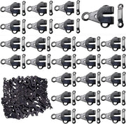 50 pezzi di attacco cintura sostitutivo occhiello per pantaloni - DIY artigianato riparazione abbigliamento - cucire chiodi gonne - set di attacchi cintura