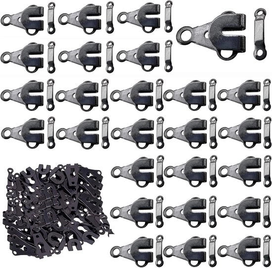 50 pezzi di attacco cintura sostitutivo occhiello per pantaloni - DIY artigianato riparazione abbigliamento - cucire chiodi gonne - set di attacchi cintura