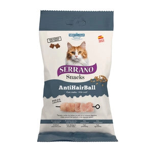 Snack Gatto 50 g Hairball Pollo Serrano 12 Pezzi