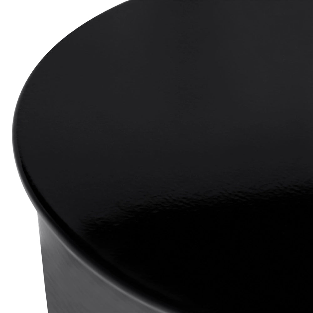Tavolino Accent in ferro verniciato nero per soggiorno e camera da letto