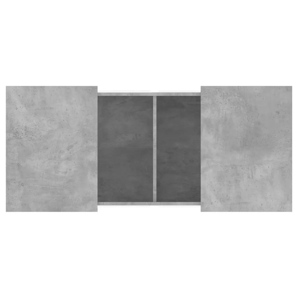 Tavolino Salotto Grigio Cemento 80x55x40 cm Legno Multistrato 840866