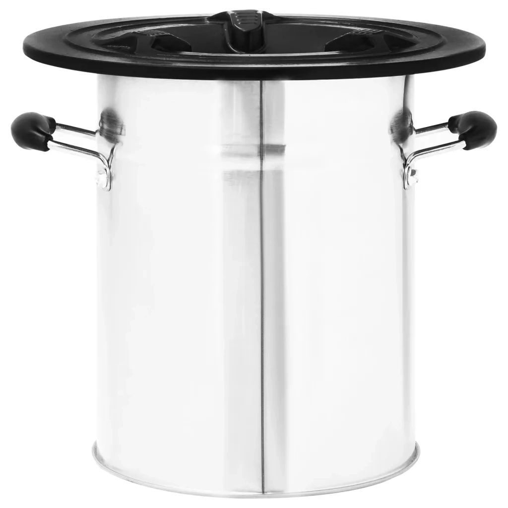 Stufa a Legna da Campeggio Argento 51,5x35x30,5 cm Acciaio Inox 319442