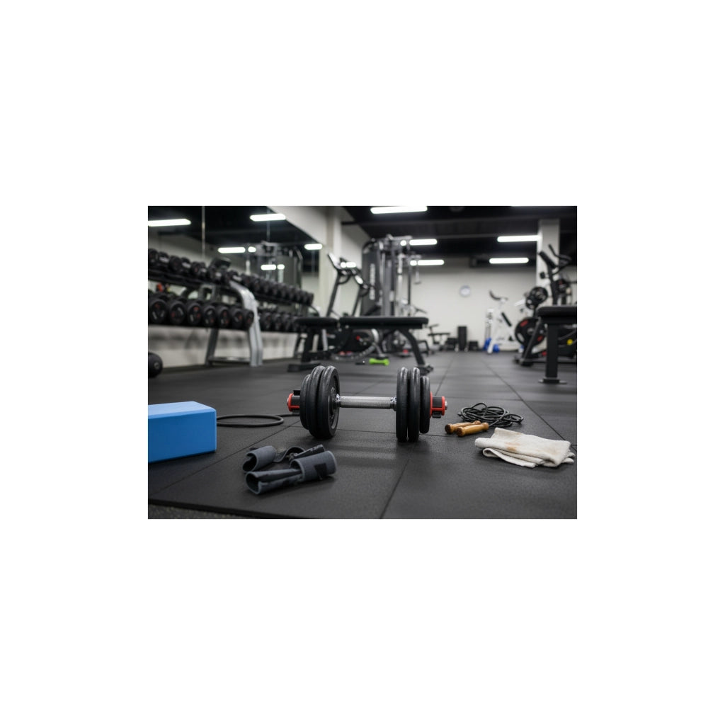 Set barre + manubri 93 KG - FITLIFE - Acciaio - Tutto incluso ( barre, dischi, tappi )
