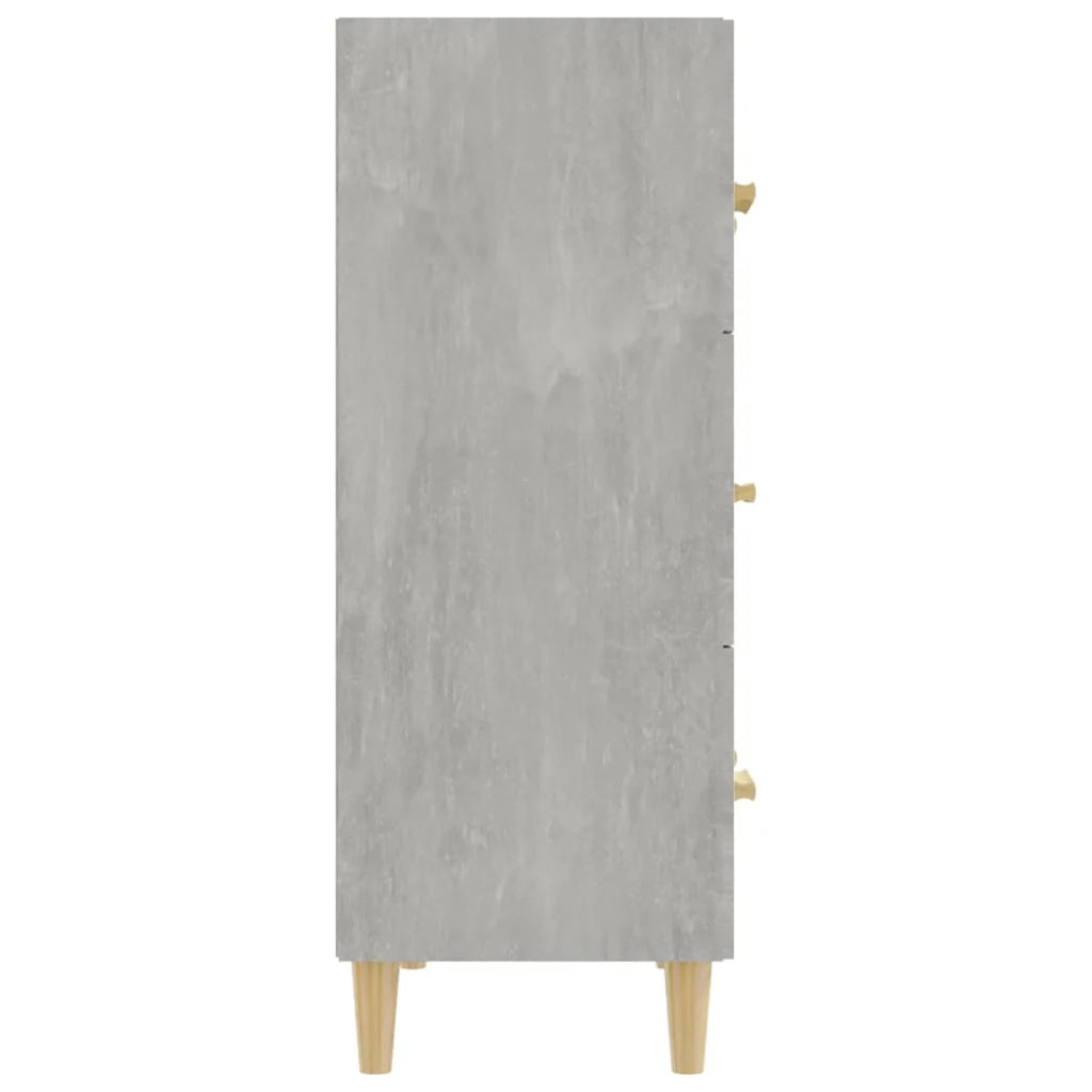 Buffet credenza cassettiera armadio mobile contenitore organizer per cucina soggiorno salotto 70 x 34 x 90 cm legno ingegnerizzato grigio 02_0032081