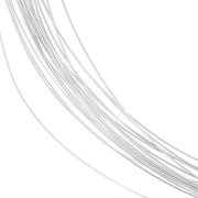 Filamento di argento sterling 0,2 mm - 5 m - 99,99% - Sostenibile - Non argentato - Per creare gioielli - Filamento per gioielli