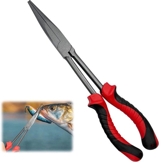 Hengel accessorio per pesci predatori da 28 cm con manico e apripesce.