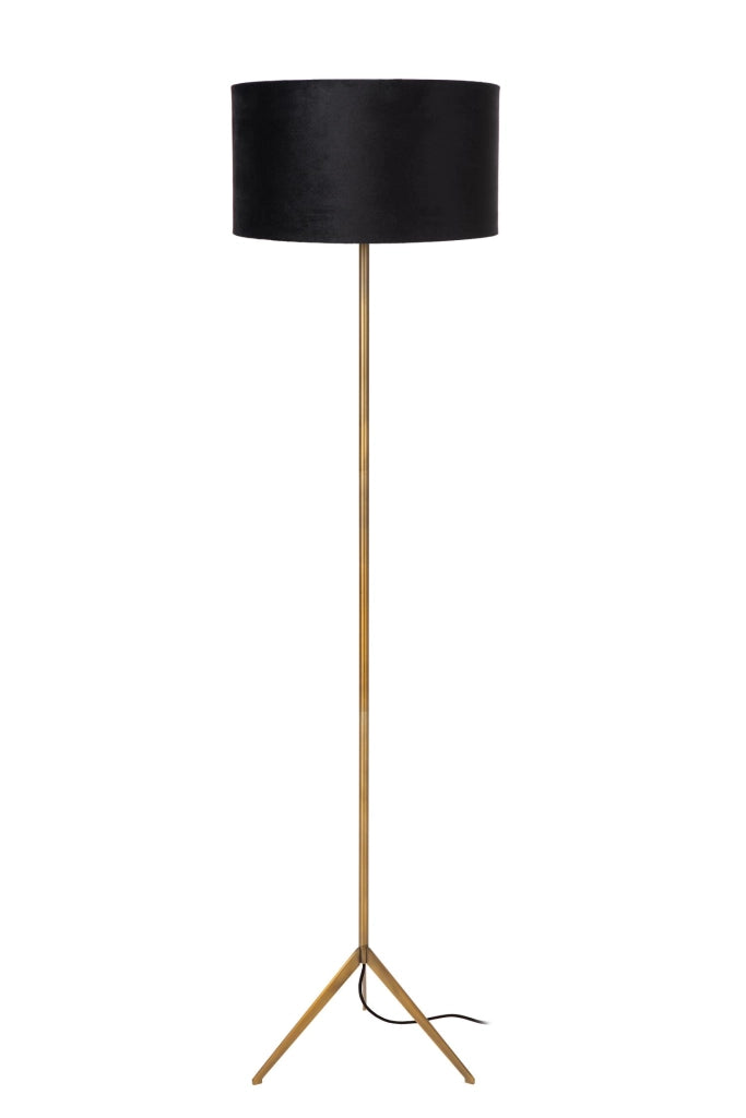 Lampada da terra TONDO 1xE27 oro nero Lucide