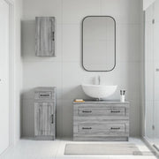 Set di armadietti da bagno in 3 pezzi UTRECHT Sonoma grigio 3417816