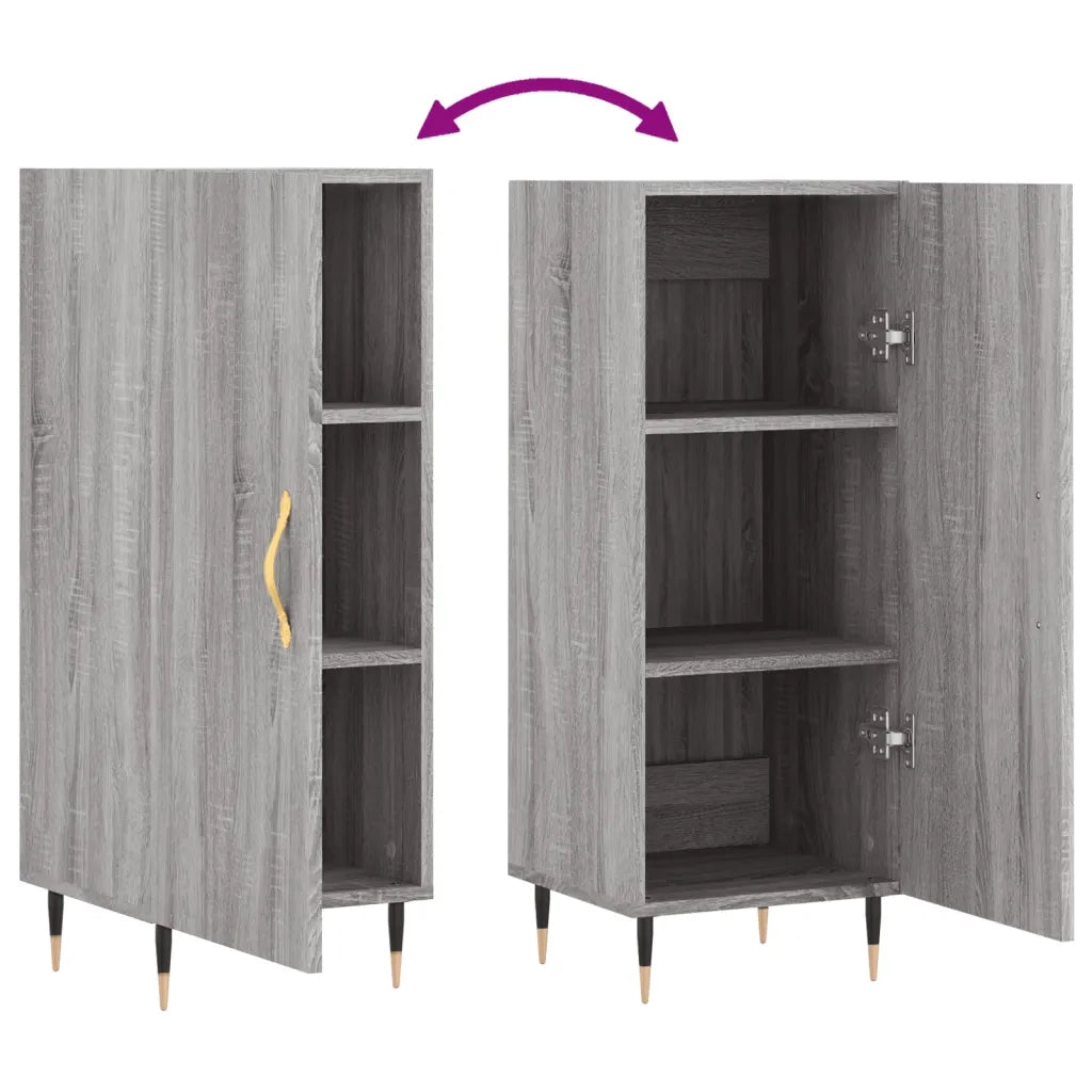 Credenza Grigio Sonoma 34,5x34x90 cm in Legno Multistrato 828522