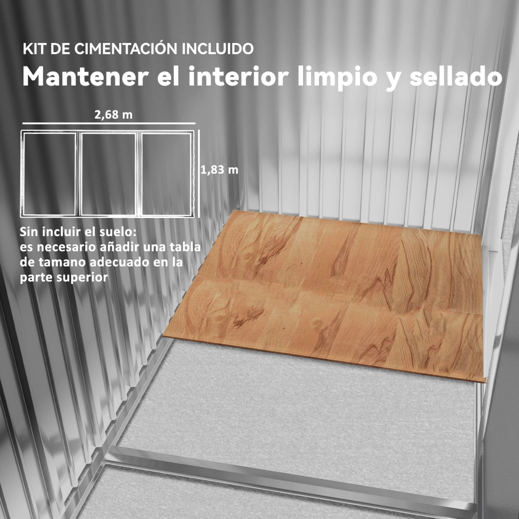Casetta da Giardino ¨C Minimal ¨C 277x195x192 cm Effetto Legno