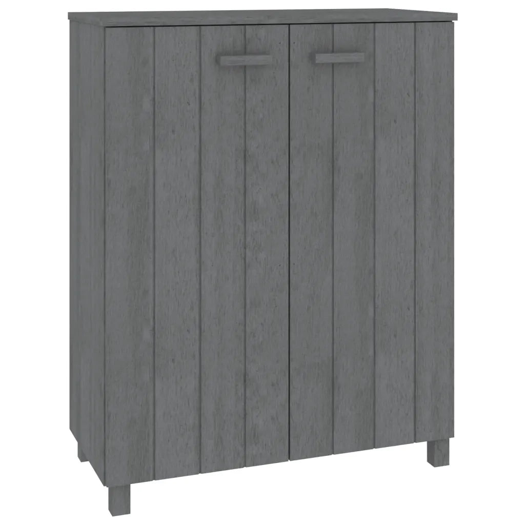 Scarpiera-Scaffale per scarpe HAMAR Grigio Scuro 85x40x108 cm in Legno di Pino