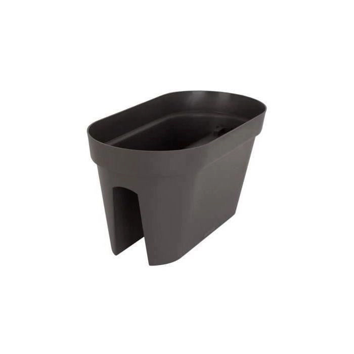 ARTEVASI Jardiniere per balcone Capri - 30 x 60 x H 30 cm - 26,8 L - Grigio antracite