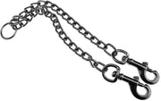 Coppia per cani in doppio senso - 60cm di lunghezza - 1.3cm di larghezza - 3.5mm di diametro - acciaio ecocompatibile - guida per cani