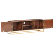 Mobile TV 124x29x45 cm in Legno Massello di Mango 323404