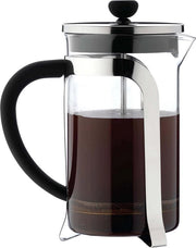 Filtro in acciaio inossidabile per caffè a stantuffo con becher in vetro di cromo - 8 tazze - 1000 ml