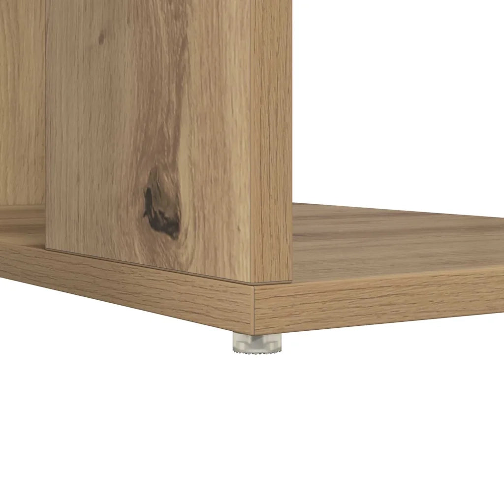 Scrivania | Tavolo da Ufficio con lo scaffale Rovere artigianale 130 x 50.5 x 75 cm