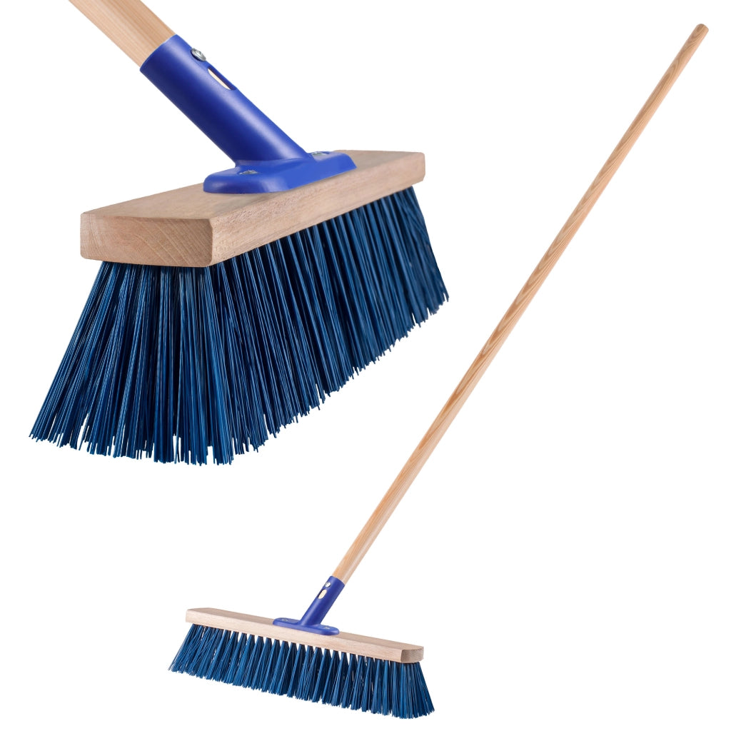 Scopa da strada KADAX da 40 cm con manico, spazzatrice in legno